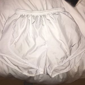 White Nike Dri-Fit Shorts